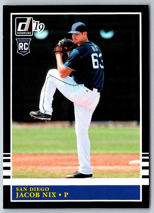 2019 Donruss Jacob Nix #224 Rookie