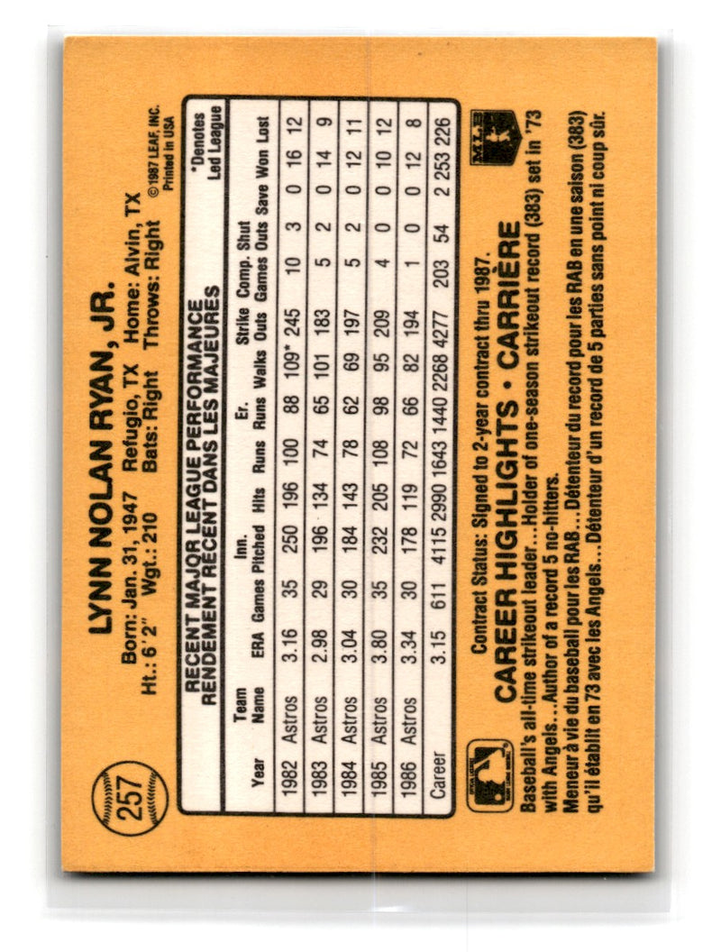 1987 Leaf Nolan Ryan
