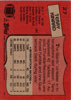 1987 Topps Terry Kinard #27 Rookie