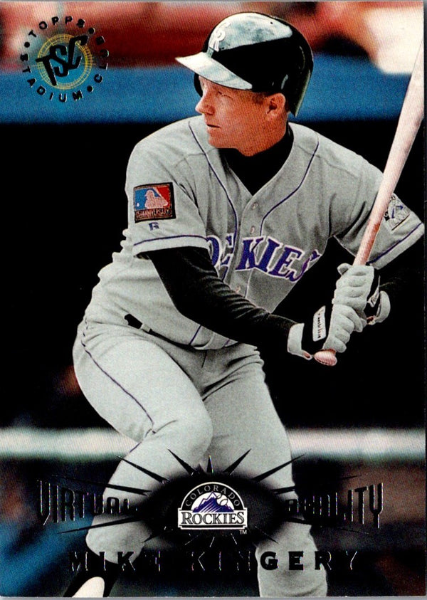 1995 Stadium Club Virtual Reality Mike Kingery #163