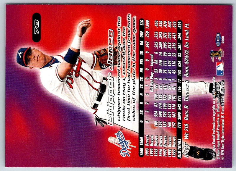 2000 Fleer Gamers Chipper Jones