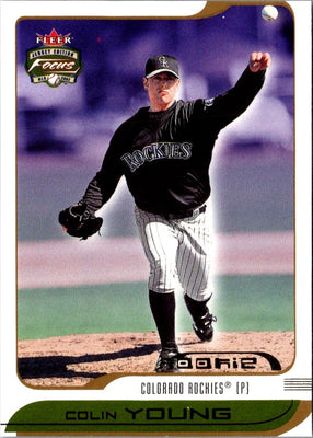 2002 Fleer Focus JE Colin Young #235 Rookie