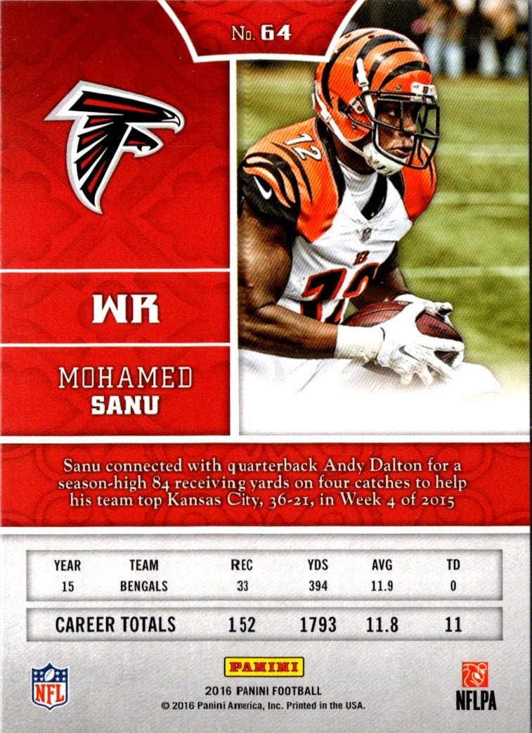 2016 Panini Mohamed Sanu