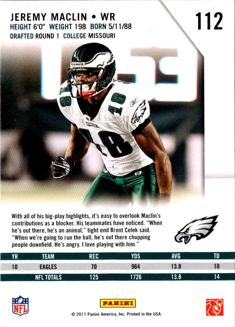 2011 Panini Certified Jeremy Maclin