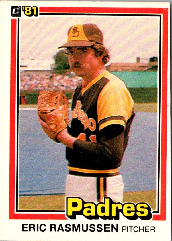 1981 Donruss Eric Rasmussen #123