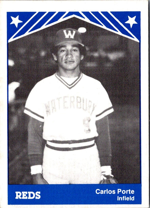 1983 TCMA Waterbury Reds Carlos Porte #12