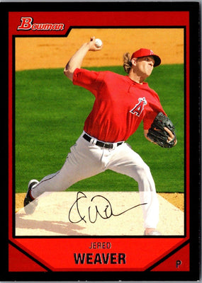 2007 Bowman Gold Jered Weaver #4