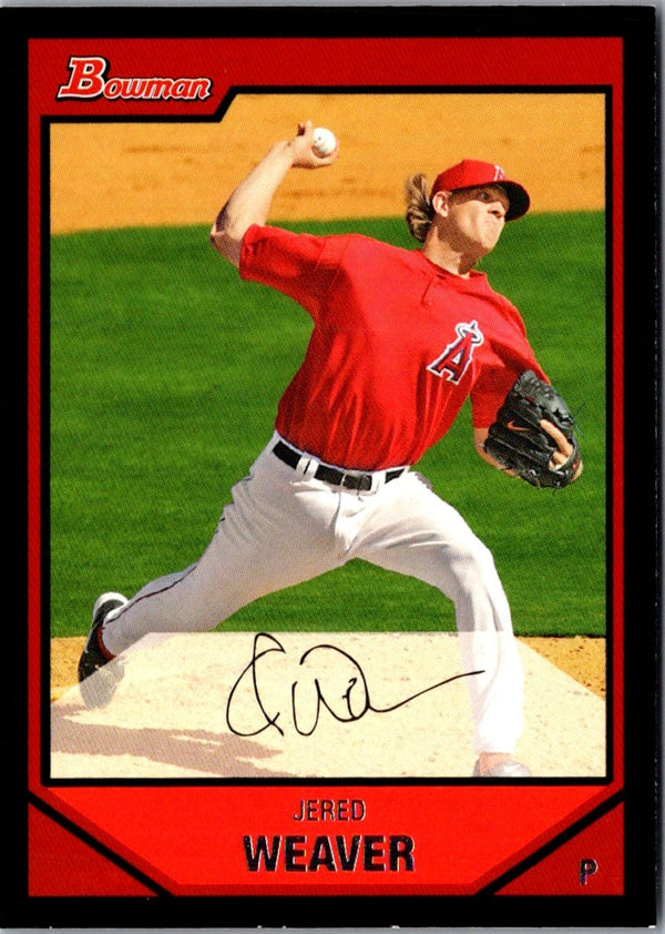 2007 Bowman Gold Jered Weaver #4