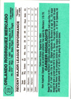 1984 Donruss Orlando Mercado #318 Rookie