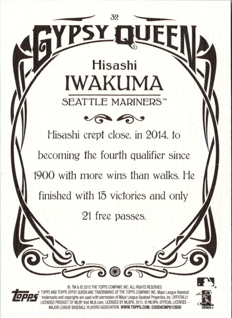 2015 Topps Gypsy Queen Hisashi Iwakuma