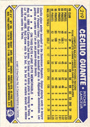 1987 O-Pee-Chee Cecilio Guante