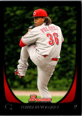 2011 Bowman Edinson Volquez #166