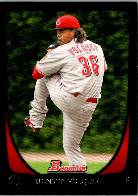 2011 Bowman Edinson Volquez #166
