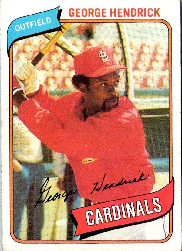 1980 Topps George Hendrick #350