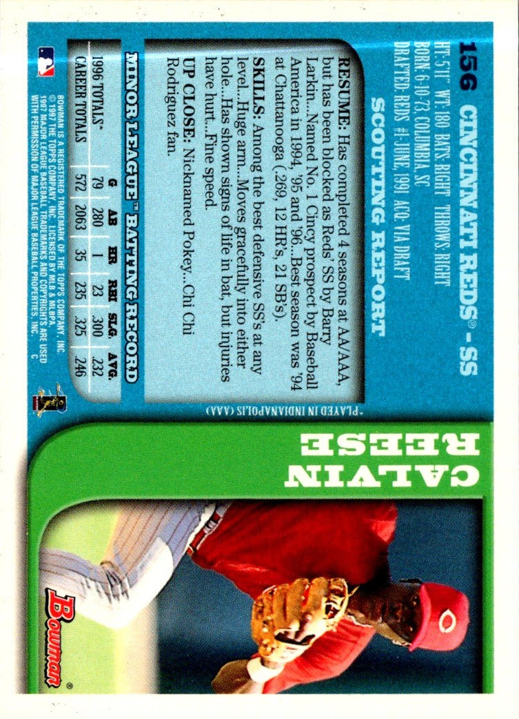 1997 Bowman Calvin Reese