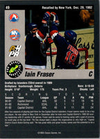 1993 Classic Pro Prospects Iain Fraser #49