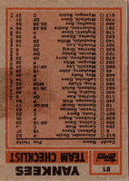 1983 Topps Yankees Team Leaders - Jerry Mumphrey/Dave Righetti #81