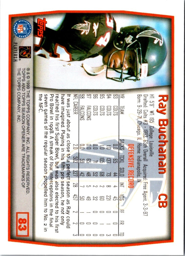 1999 Topps Season Opener Ray Buchanan