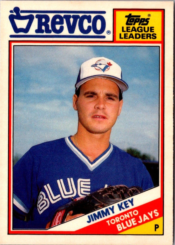 1988 Topps Revco League Leaders Jimmy Key #27