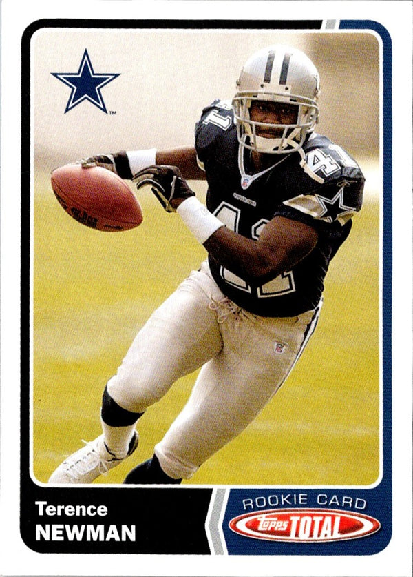 2003 Topps Total Terence Newman #468 Rookie