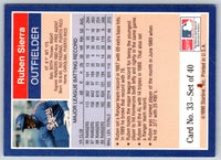 1990 Starline Long John Silver Ruben Sierra #33