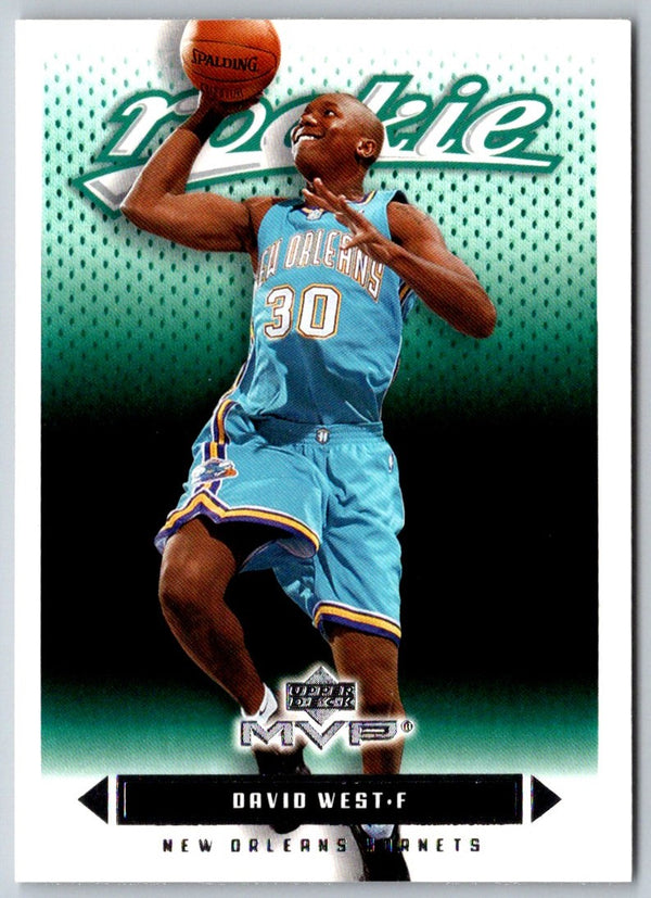 2003 Upper Deck MVP David West #218 Rookie