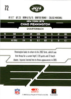 2006 Leaf Rookies & Stars Chad Pennington #72