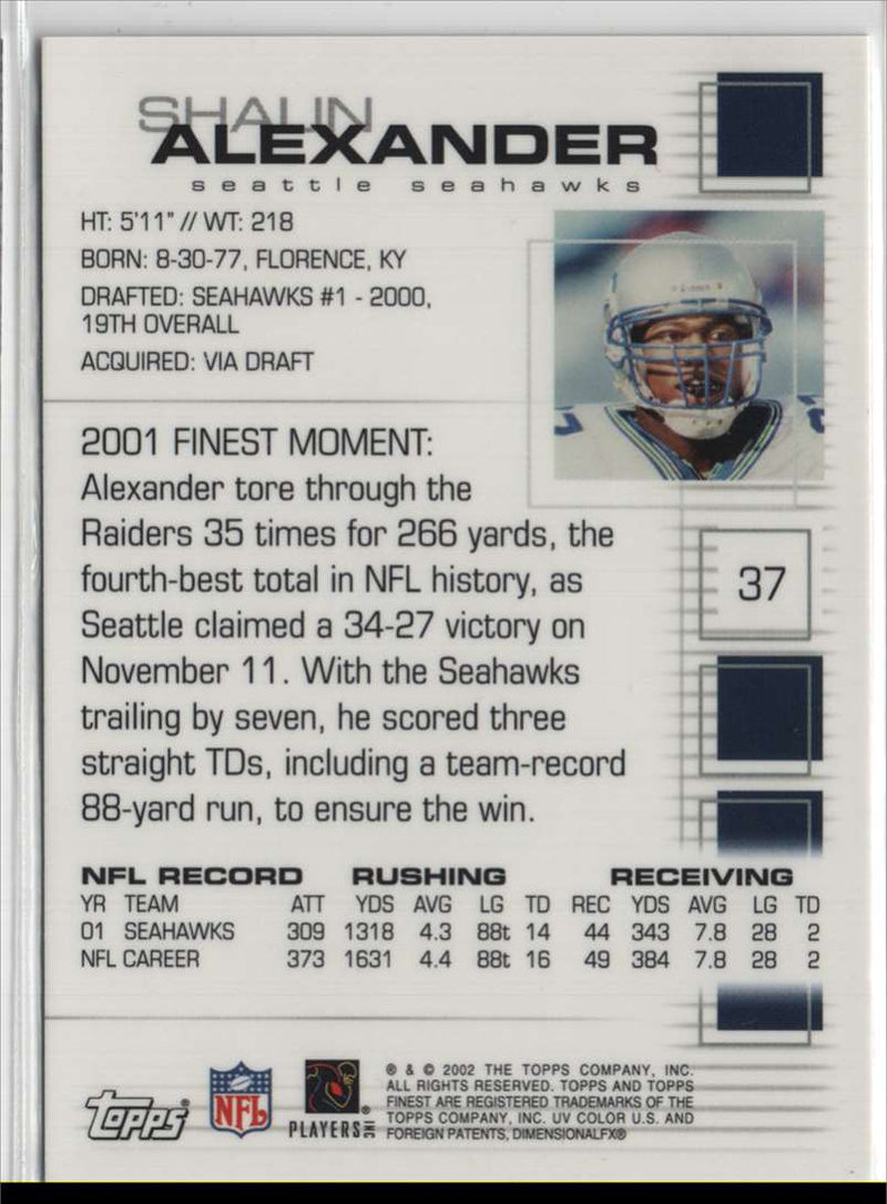 2002 Finest Shaun Alexander