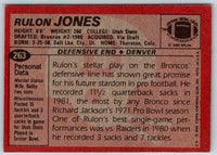 1983 Topps Rulon Jones #263