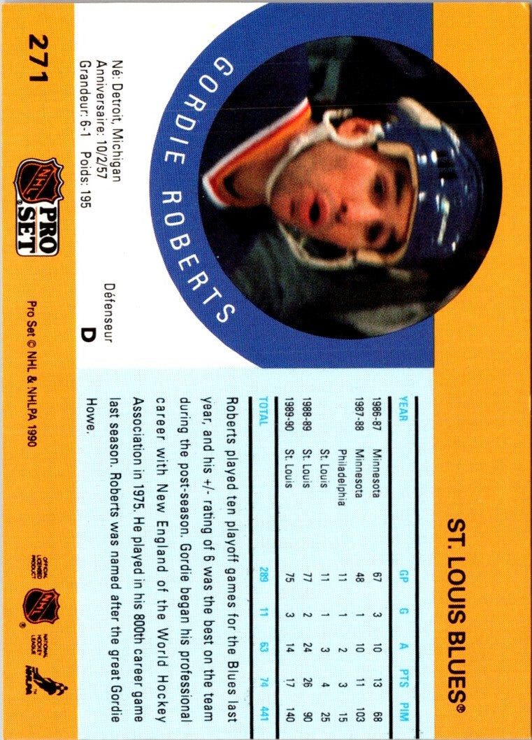 1990 Pro Set Gordie Roberts