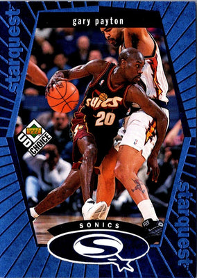 1998 UD Choice StarQuest Red Gary Payton #SQ25