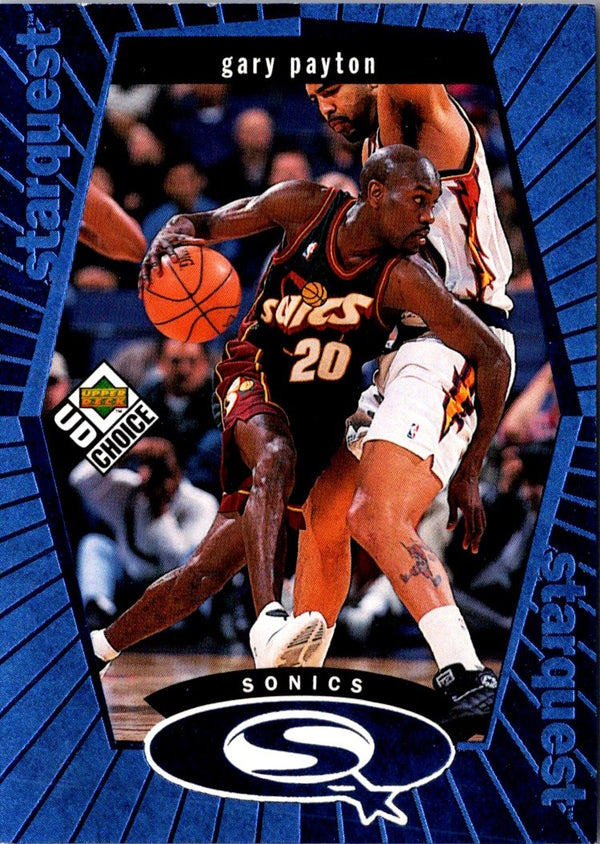 1998 UD Choice StarQuest Red Gary Payton #SQ25