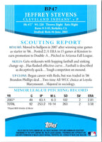 2008 Bowman Prospects Jeff Stevens #BP47