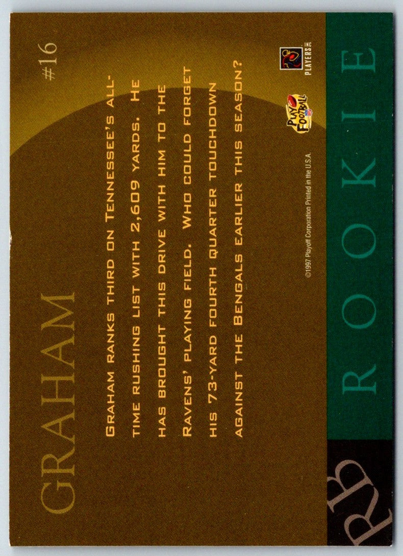 1997 Playoff Zone Rookies Jay Graham