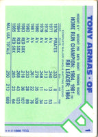 1986 Topps Baseball Champion Superstars Tony Armas #1