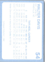 1989 Collegiate Collection North Carolina's Finest Walter Davis #54