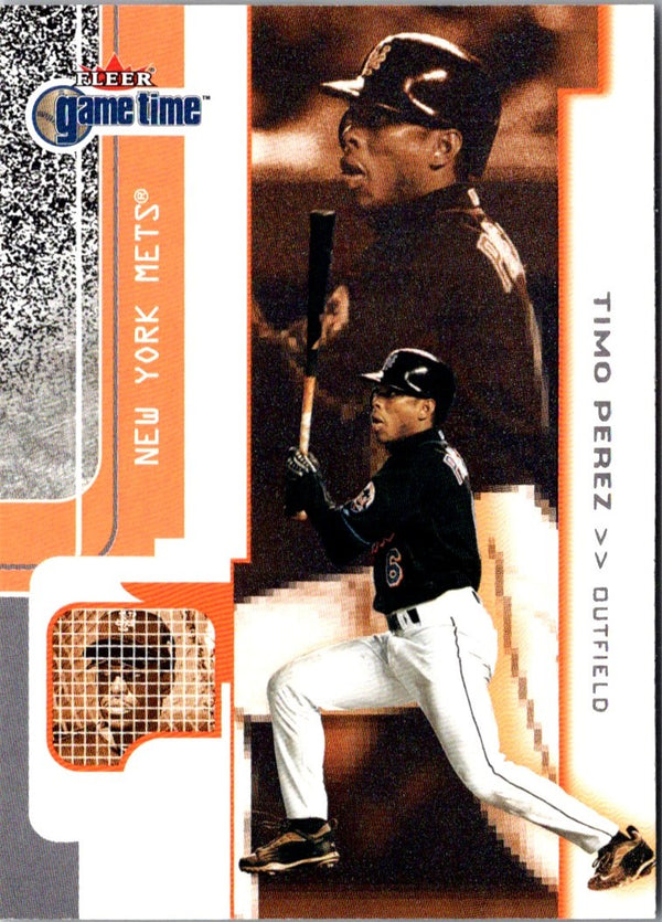 2001 Fleer Game Time Timo Perez #90