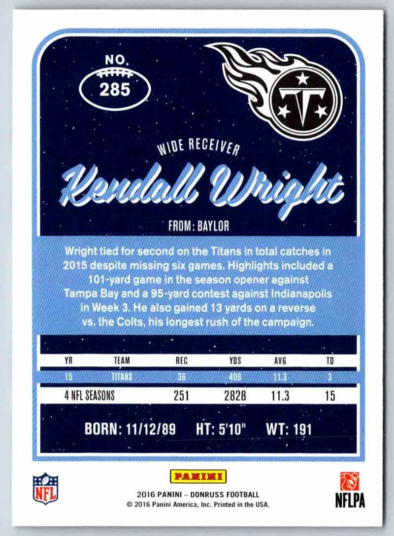 2016 Donruss Kendall Wright