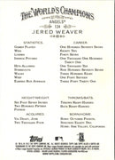 2012 Topps Allen & Ginter Jered Weaver