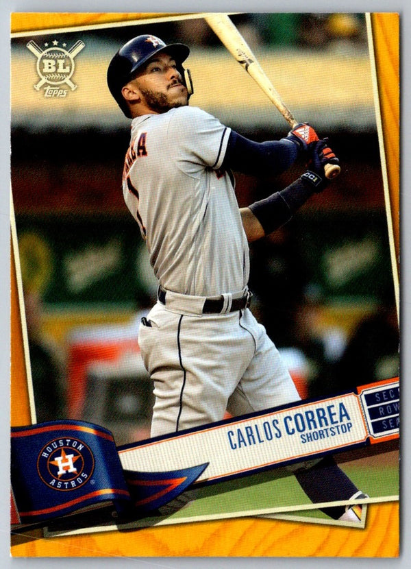 2019 Topps Big League Gold Carlos Correa #91