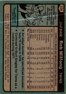 1980 Topps Rob Wilfong