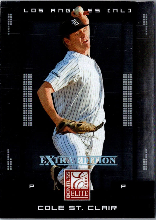 2008 Donruss Elite Extra Edition Cole St. Clair #25