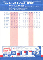1987 Fleer Update Glossy Mike LaValliere #U-60
