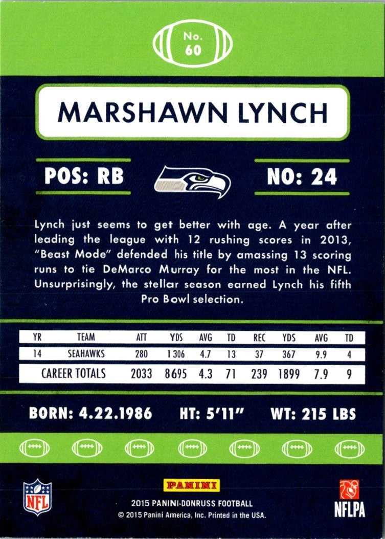 2015 Donruss Marshawn Lynch