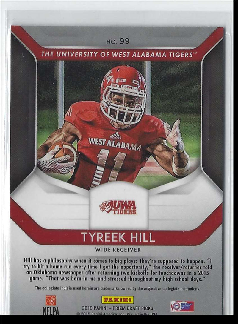 2019 Panini Prizm Draft Picks Tyreek Hill