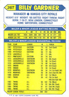 1987 Topps Traded Billy Gardner #36T