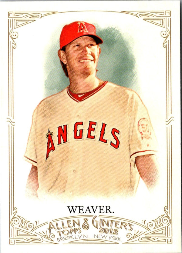 2012 Topps Allen & Ginter Jered Weaver #124