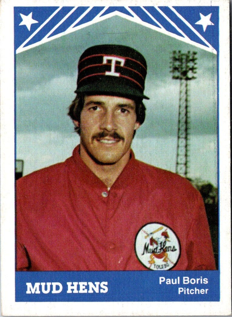 1983 TCMA Toledo Mud Hens Paul Boris