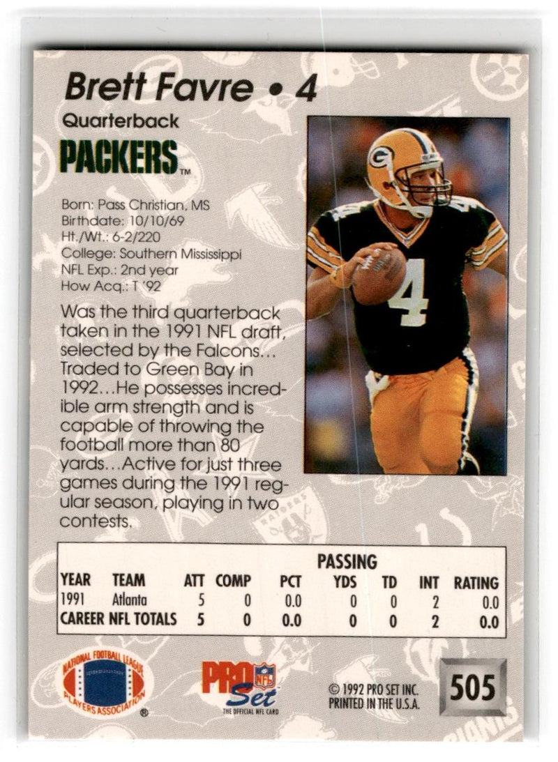 1992 Pro Set Brett Favre