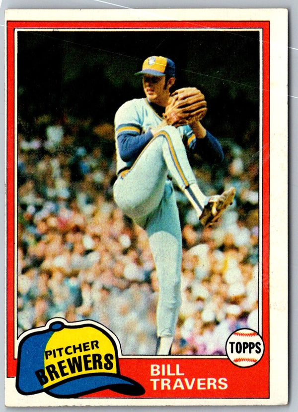 1981 Topps Bill Travers #704